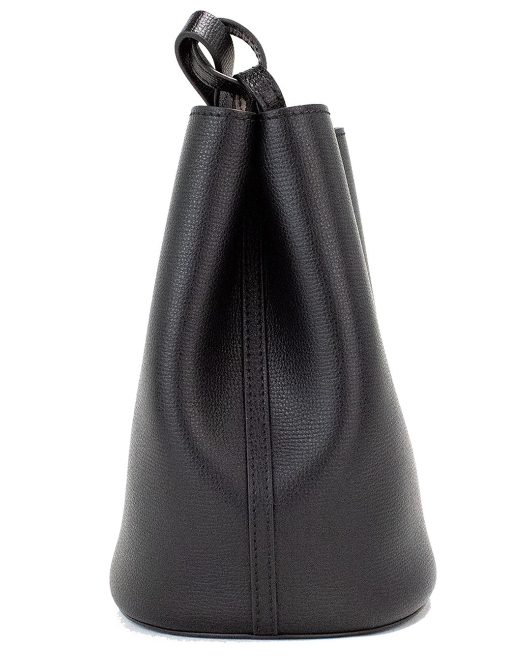 Burberry Haymarket Check Pebble Leather Bucket Handbag Purse