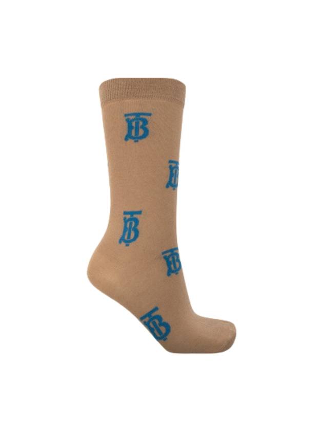 Burberry Logo Socks Beige