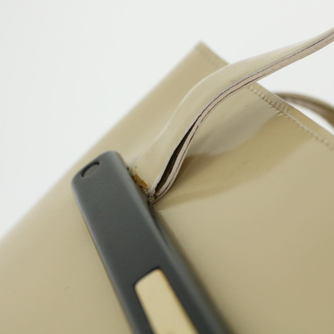 GUCCI Hand Bag Patent leather Beige  45916