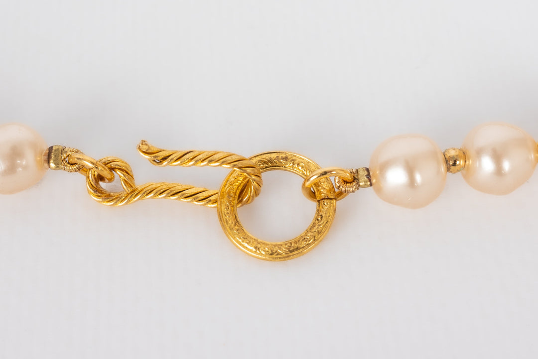 Collier de perles nacr√©es Top Quality Chanel 1990s