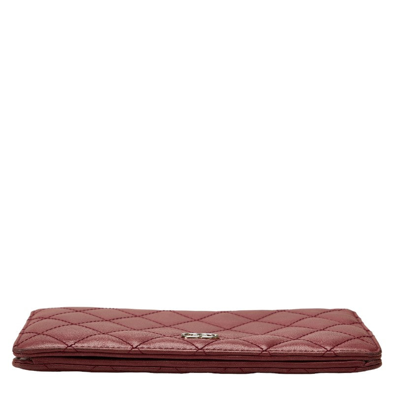Top Quality Chanel Matrace Cocomark Long Wallet Two Foldable Wallet Pink Leather Lady Chanel