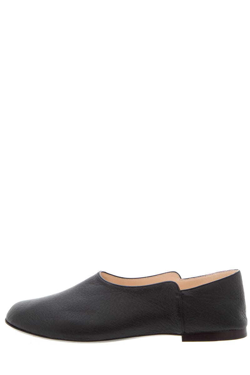 The Row Black Babouche Flats SZ 39