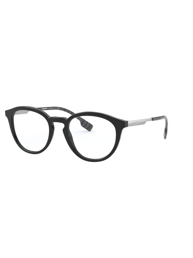 Burberry Eyewear Blue Light Lens Round Eyeglasses Black