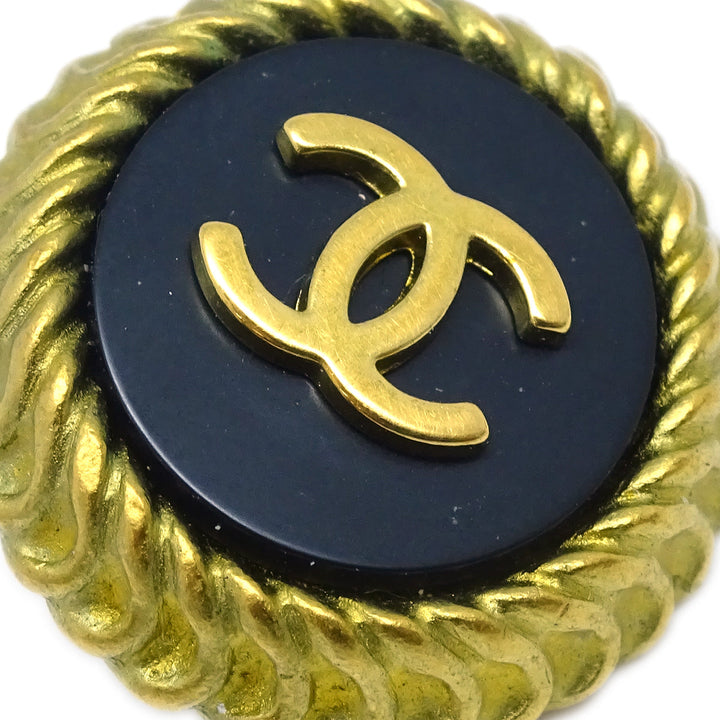 Top Quality Chanel Gold Button Earrings Clip-On 95C