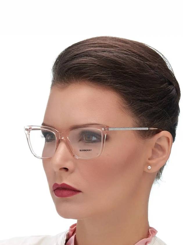 Burberry Eyewear Demo Square Horn-rimmed Eyeglasses Pink