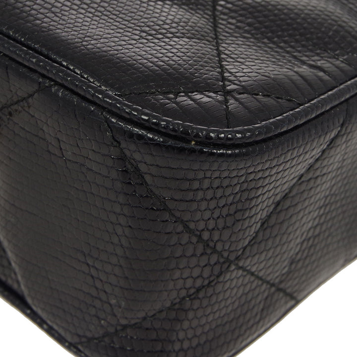 Top Quality Chanel * 1986-1988 Black Lizard Mini Camera Bag