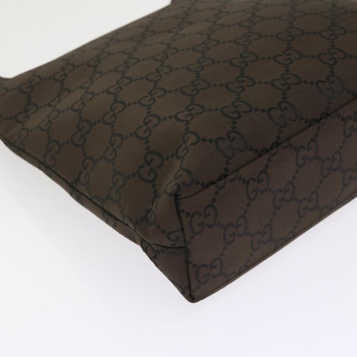 GUCCI GG Canvas Shoulder Bag Nylon Brown 0013102  46114