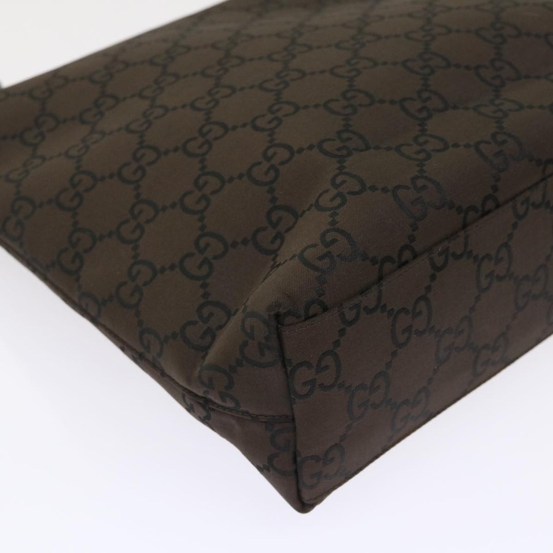 GUCCI GG Canvas Shoulder Bag Nylon Brown 0013102  46114