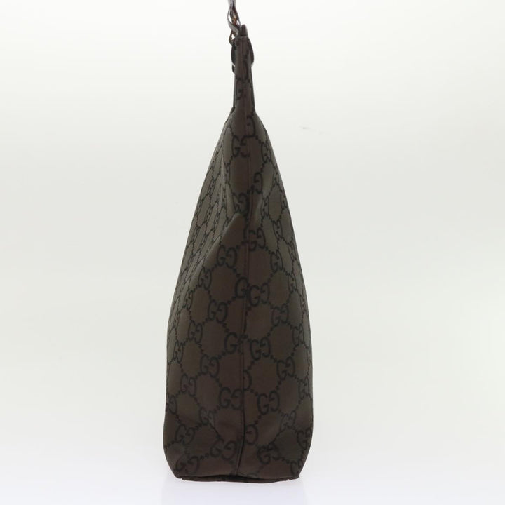 GUCCI GG Canvas Shoulder Bag Nylon Brown 0013102  46114