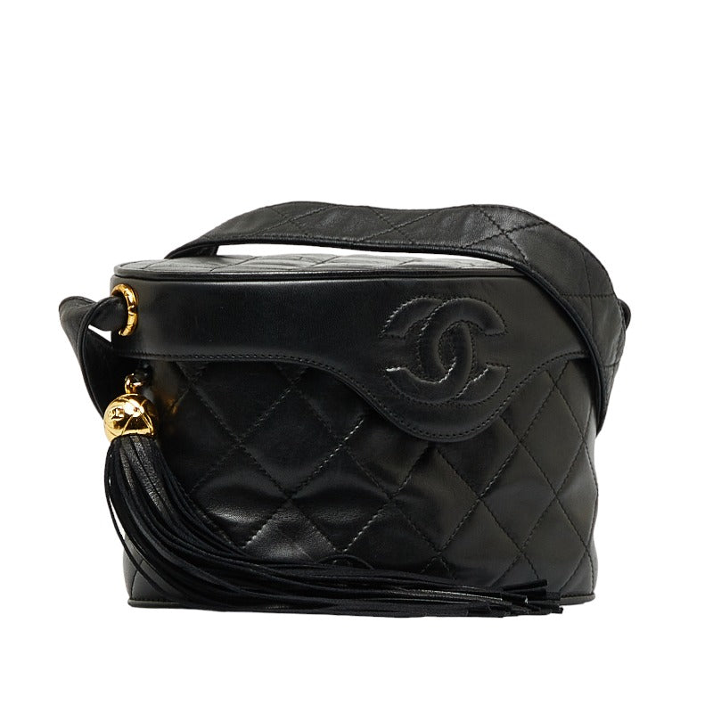 Top Quality Chanel Cocomark Tassel winged Shoulder Bag Black Leather  Chanel