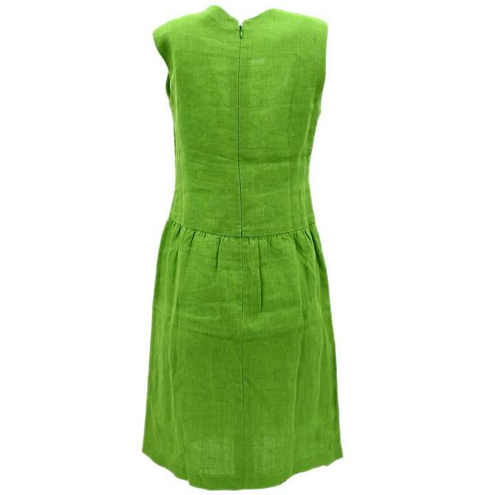 Top Quality Chanel Sleeveless Dress Green