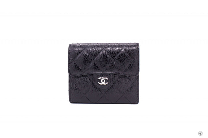 Top Quality Chanel AP0231 Y01588 CC Classic Fold Wallet (old Model A82288) Black / C3906 Caviar Short Wallet Shw