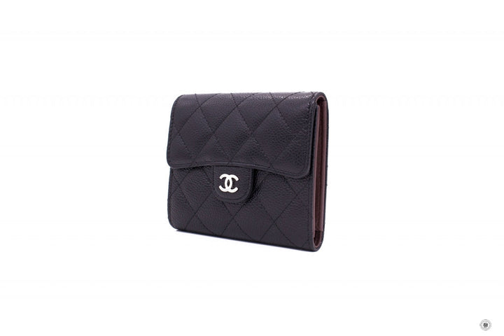 Top Quality Chanel AP0231 Y01588 CC Classic Fold Wallet (old Model A82288) Black / C3906 Caviar Short Wallet Shw