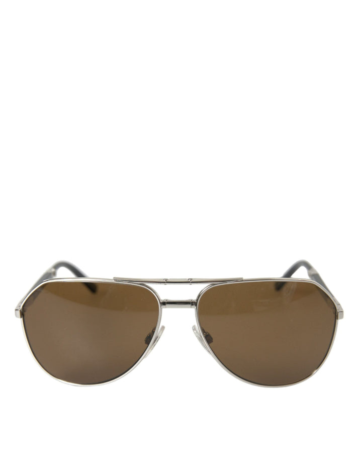 Dolce & Gabbana Sleek Silver Metal Sunglasses for Men's Men
