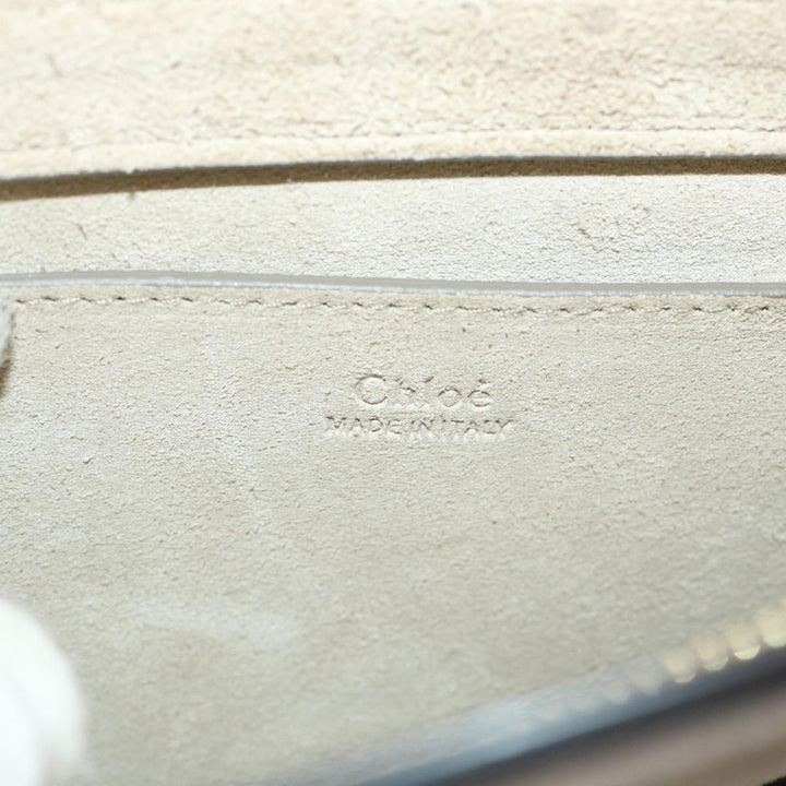 Chloe Picou Shoulder Bag Suede Leather 2way Gray 46666