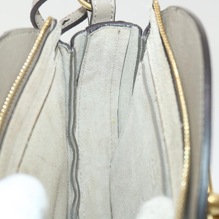 Chloe Picou Shoulder Bag Suede Leather 2way Gray 46666