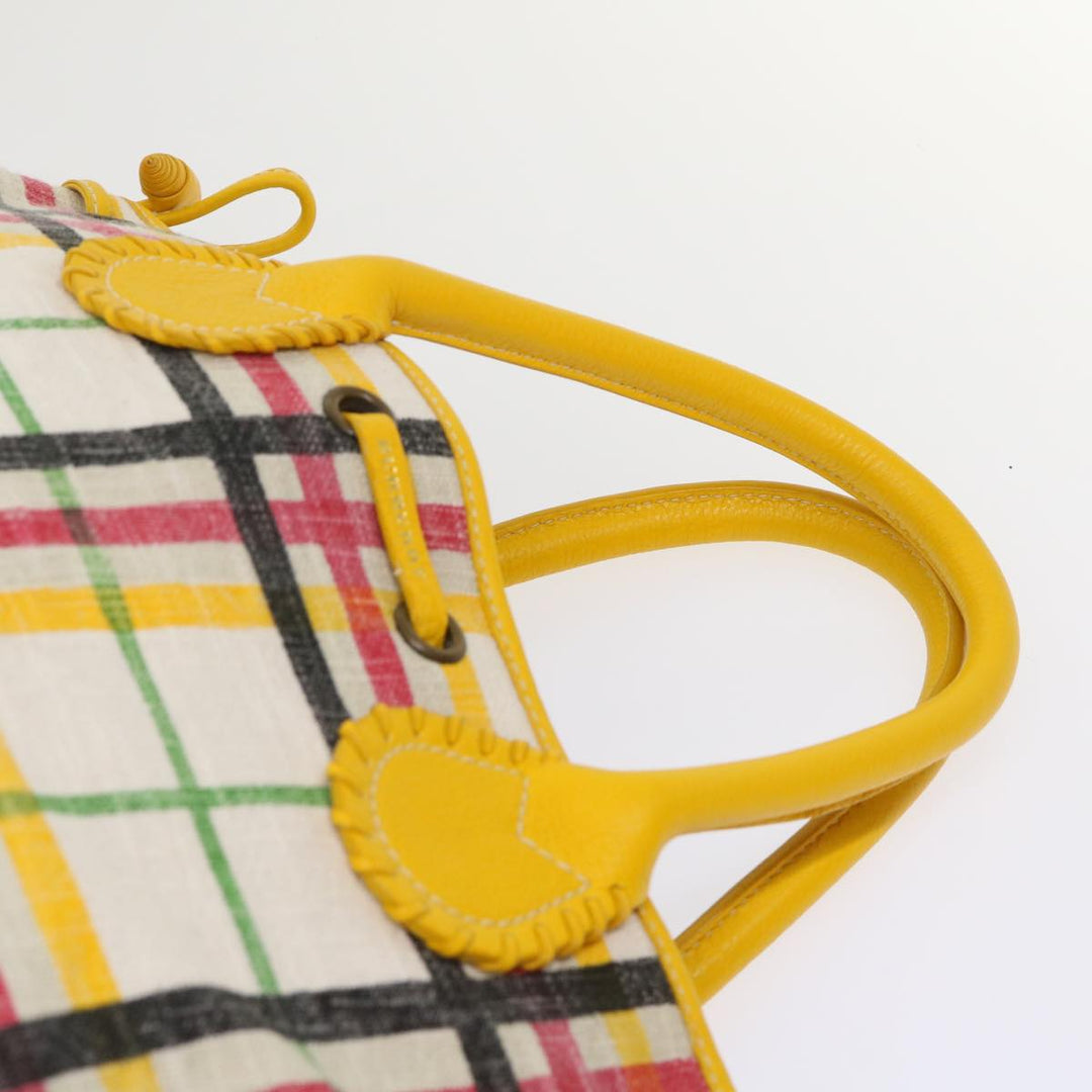 Burberry Nova Check Tote Bag Canvas Beige Auth 46962