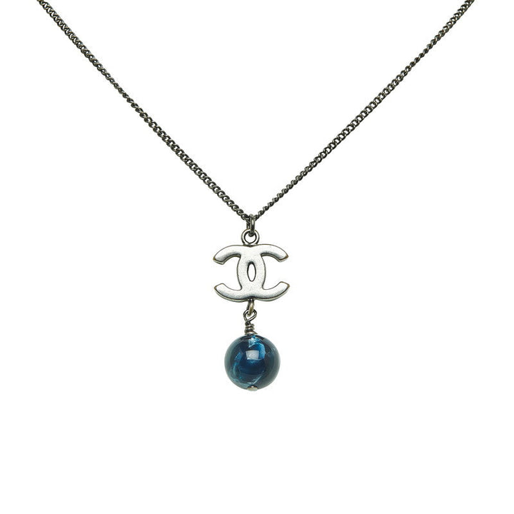 Top Quality Chanel Cocomark Colour Stone Collar Blue Black Silver Metal  Chanel