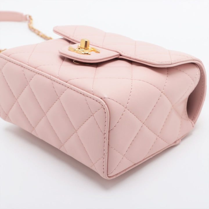 Top Quality Chanel Matrasse  Chain Shoulder Bag Pink Gold Gold  IC Chip