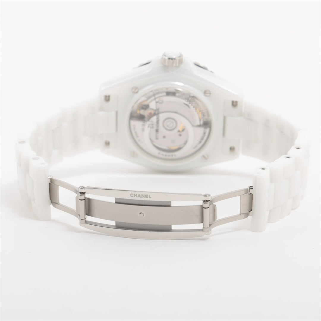 Top Quality Chanel Mademoiselle J12 Lapauza H7481 SSCE AT White