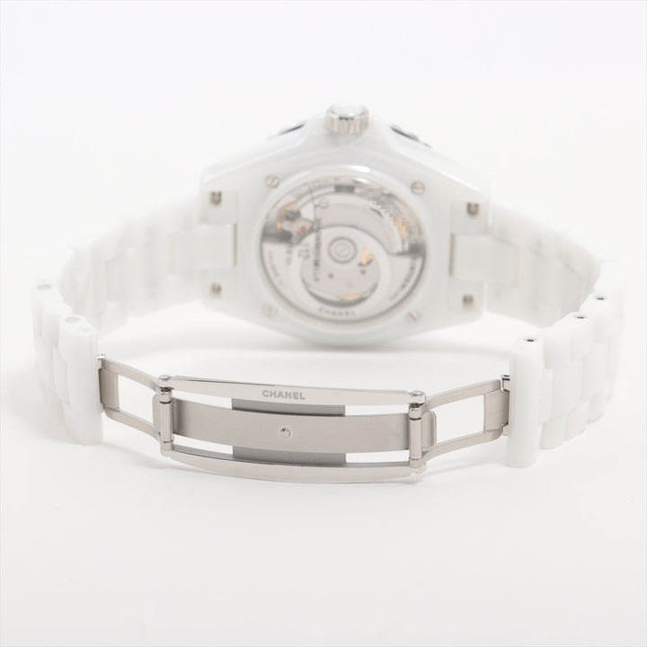 Top Quality Chanel Mademoiselle J12 Lapauza H7481 SSCE AT White
