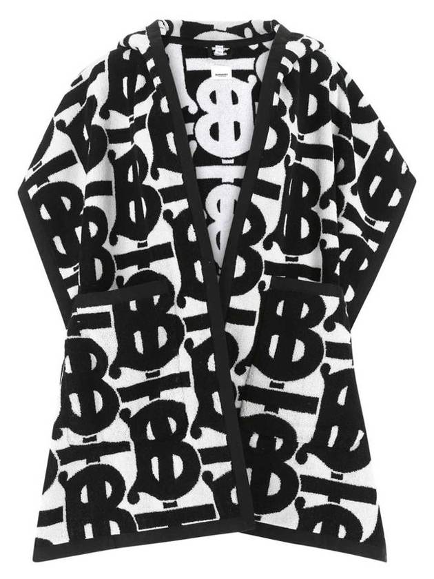 Burberry Logo Monogram Allover Cape Black
