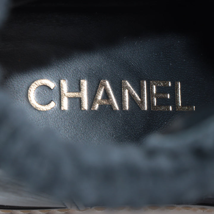 Top Quality Chanel Coco Leather X Suede Shoes 36  Black G36536 Matrasse