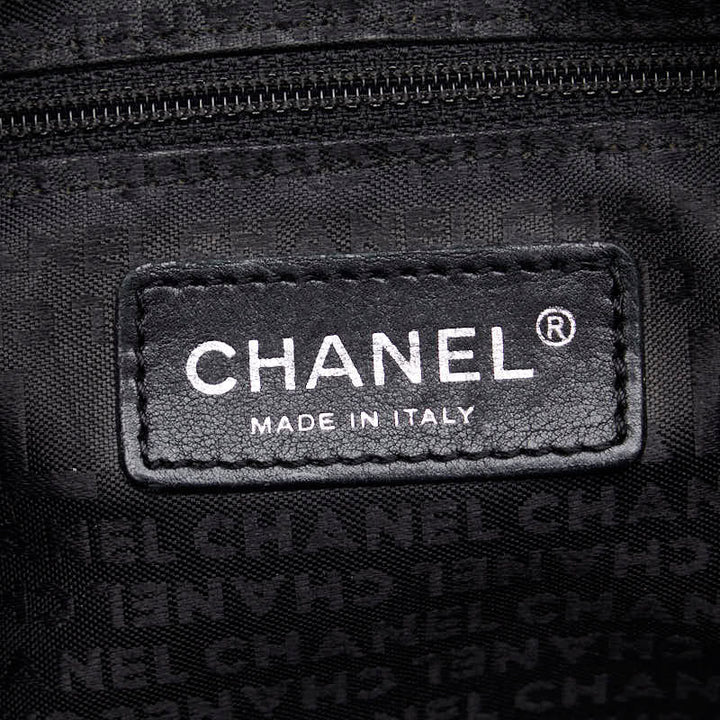 Top Quality Chanel Chocolate Bar Logo Mini Boston Bag Handbag Black Caviar S  CHANEL