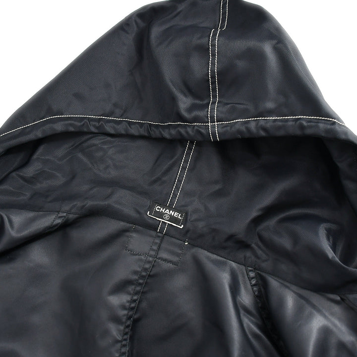 Top Quality Chanel Hooded Coat Black