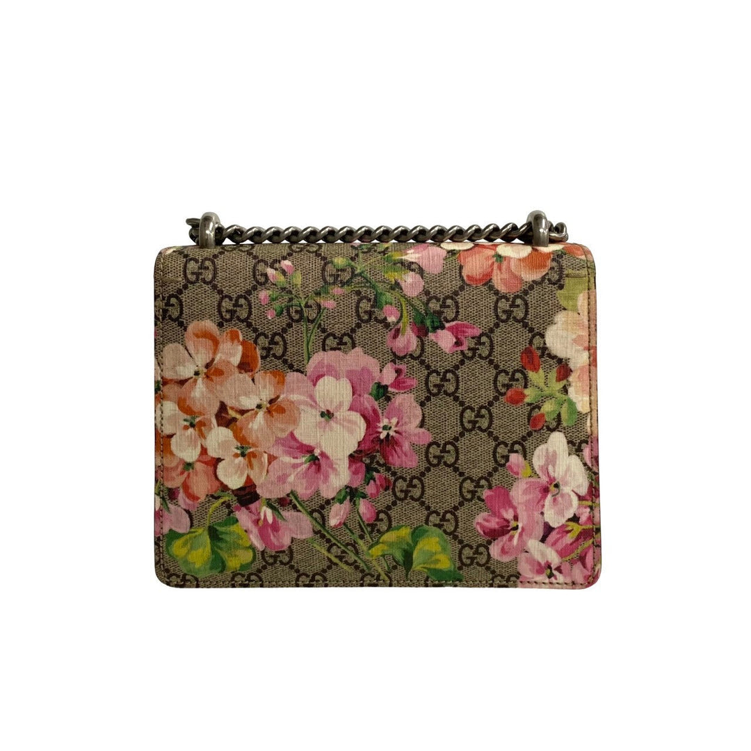 Gucci Mini GG Supreme Blooms Dionysus Shoulder Bag  Canvas Crossbody Bag in New Condition