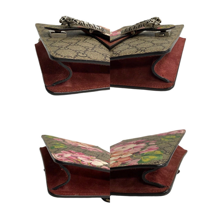Gucci Mini GG Supreme Blooms Dionysus Shoulder Bag  Canvas Crossbody Bag in New Condition