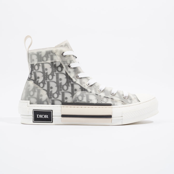 Christian Dior B23 Hightops Grey Oblique / White Canvas EU 39.5 UK 6.5