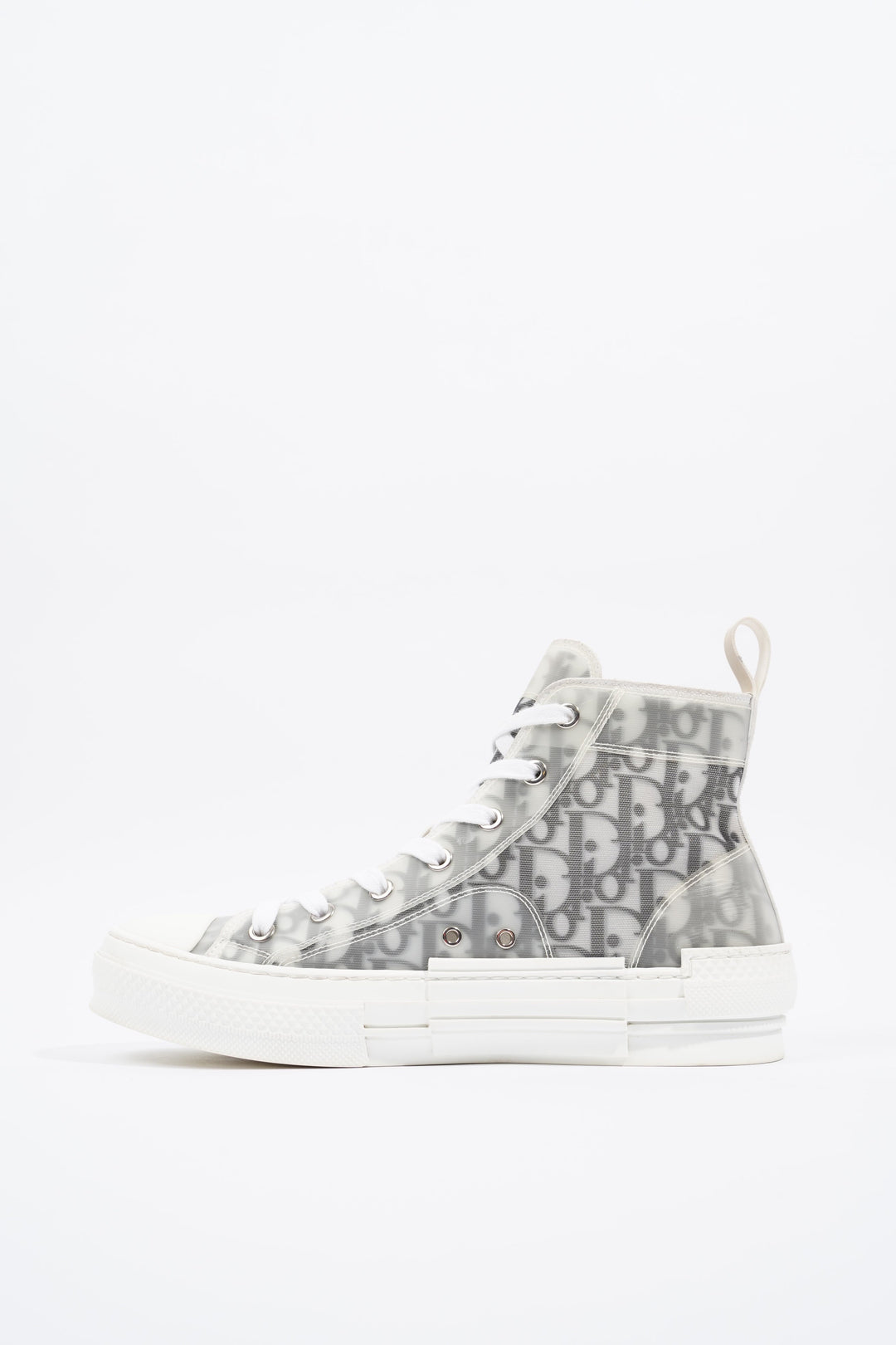 Christian Dior B23 Hightops Grey Oblique / White Canvas EU 39.5 UK 6.5