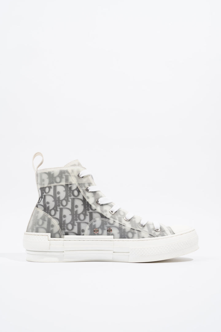 Christian Dior B23 Hightops Grey Oblique / White Canvas EU 39.5 UK 6.5