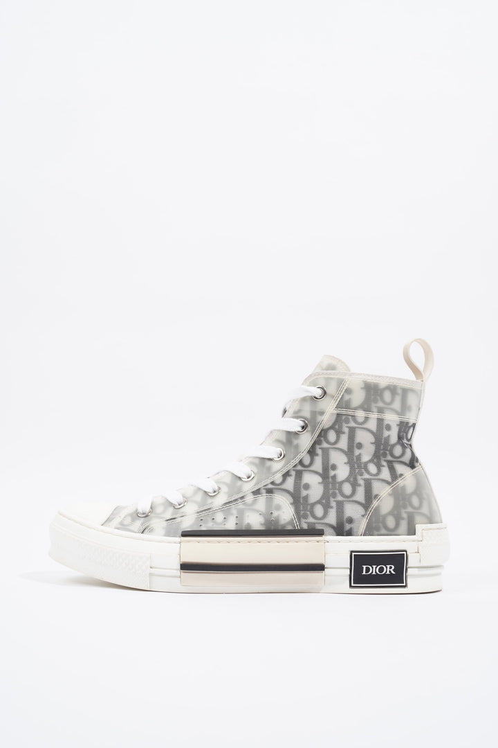 Christian Dior B23 Hightops Grey Oblique / White Canvas EU 39.5 UK 6.5
