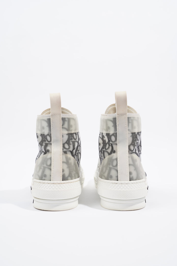 Christian Dior B23 Hightops Grey Oblique / White Canvas EU 39.5 UK 6.5