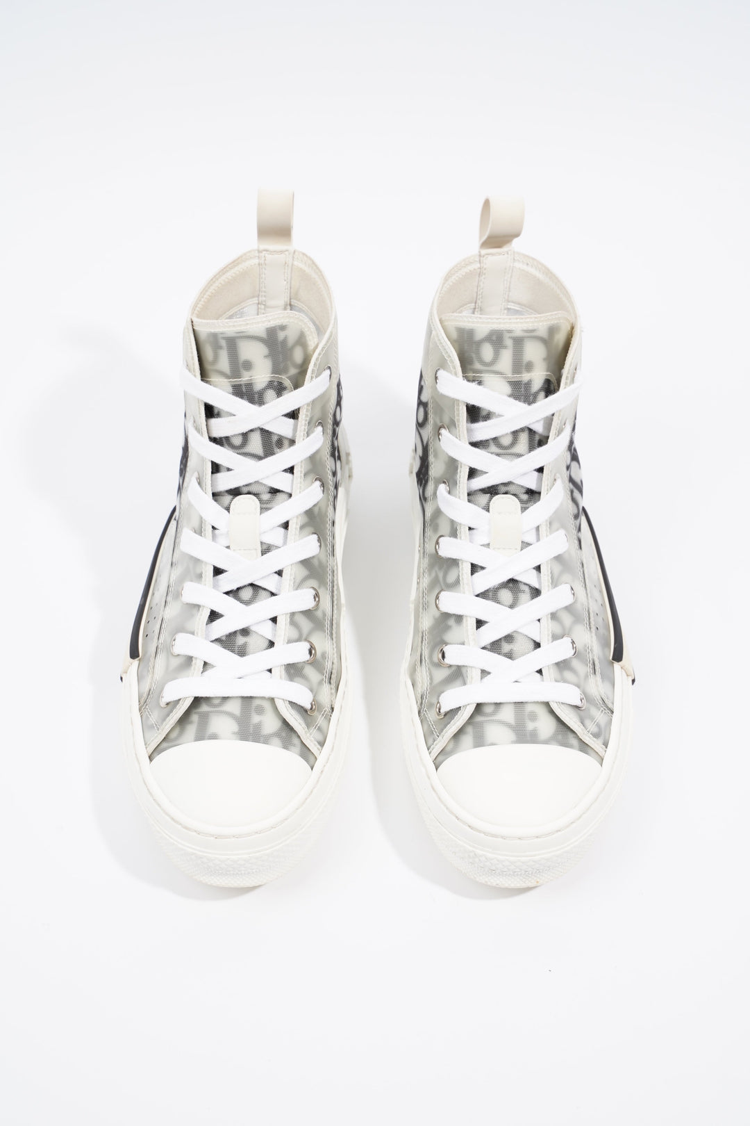 Christian Dior B23 Hightops Grey Oblique / White Canvas EU 39.5 UK 6.5