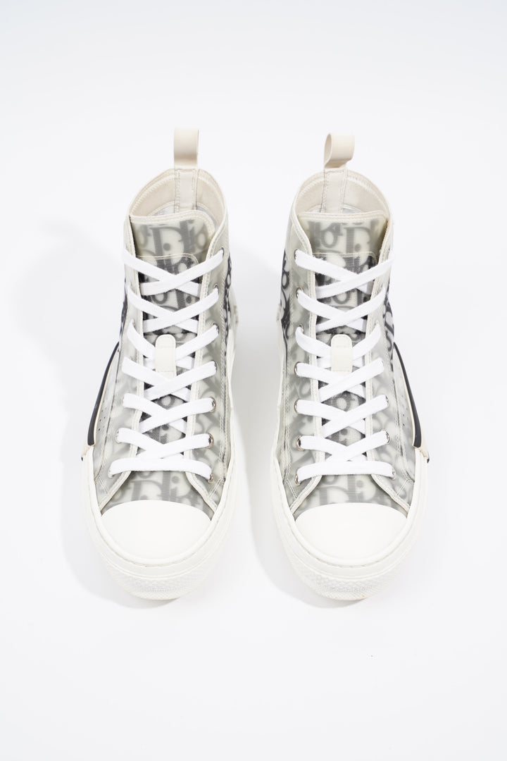 Christian Dior B23 Hightops Grey Oblique / White Canvas EU 39.5 UK 6.5