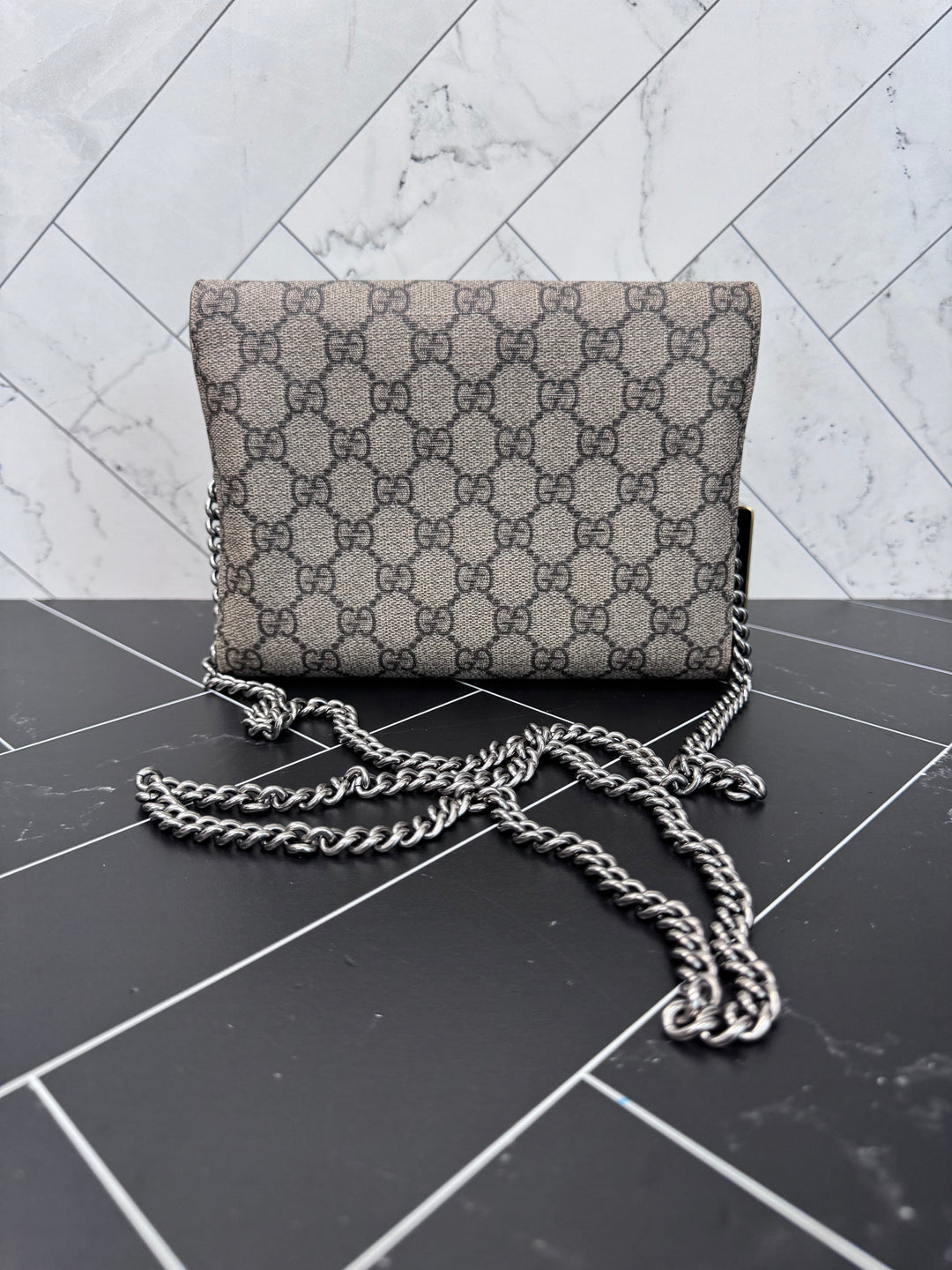Gucci Supreme Dionysus Wallet on a Chain Crossbody Bag