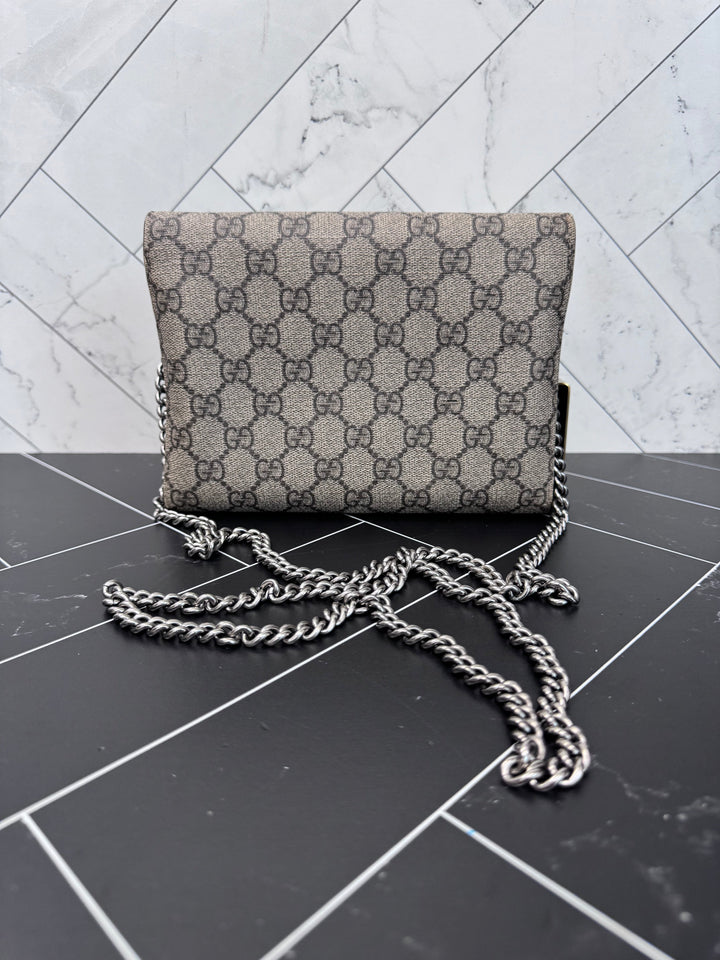 Gucci Supreme Dionysus Wallet on a Chain Crossbody Bag