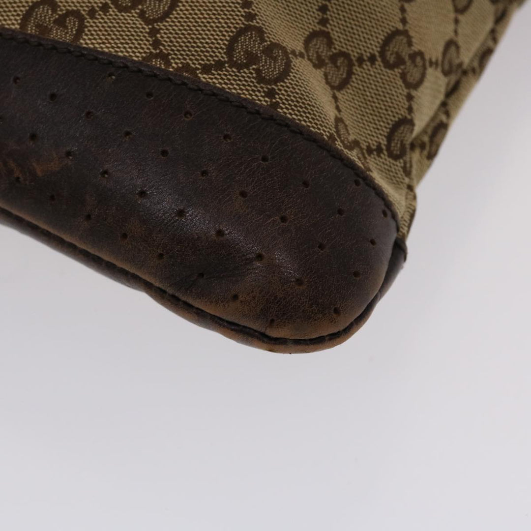 GUCCI GG Canvas Shoulder Bag Beige 145857  47690
