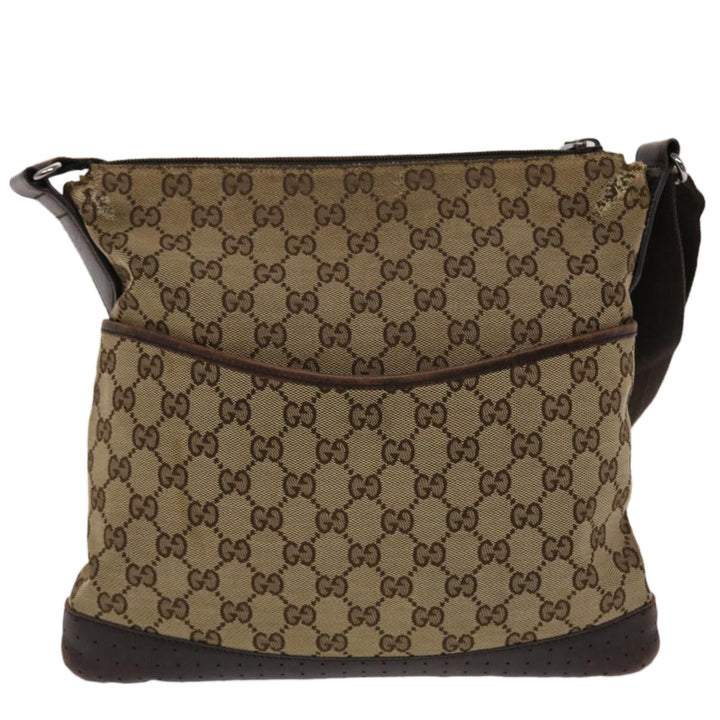 GUCCI GG Canvas Shoulder Bag Beige 145857  47690