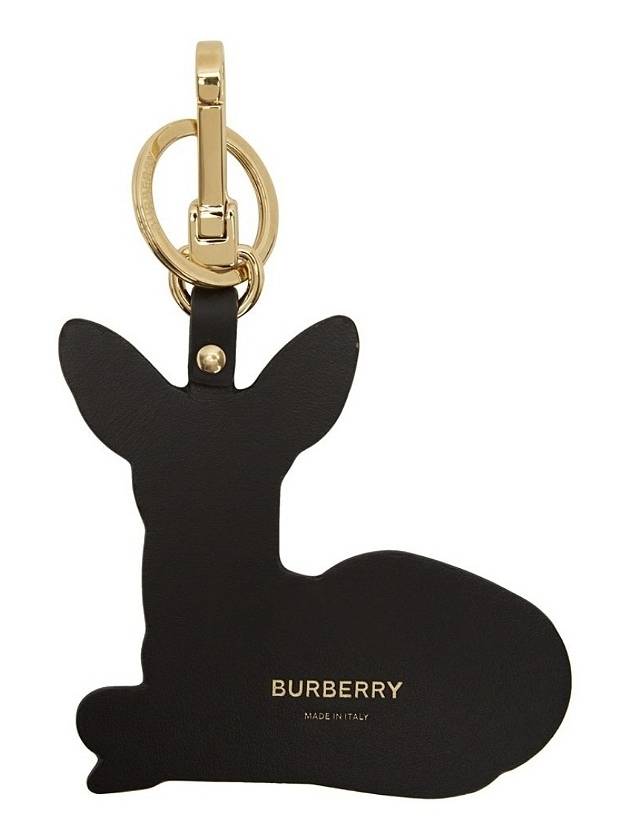 Burberry Deer Charm 2D Metal Key Holder Brown