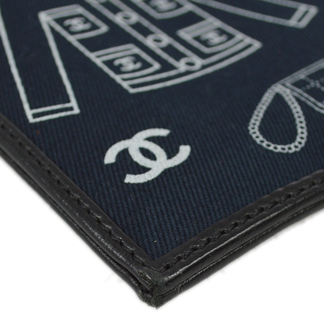 Top Quality Chanel Fall 2002 Black Canvas Icon Chain Handbag