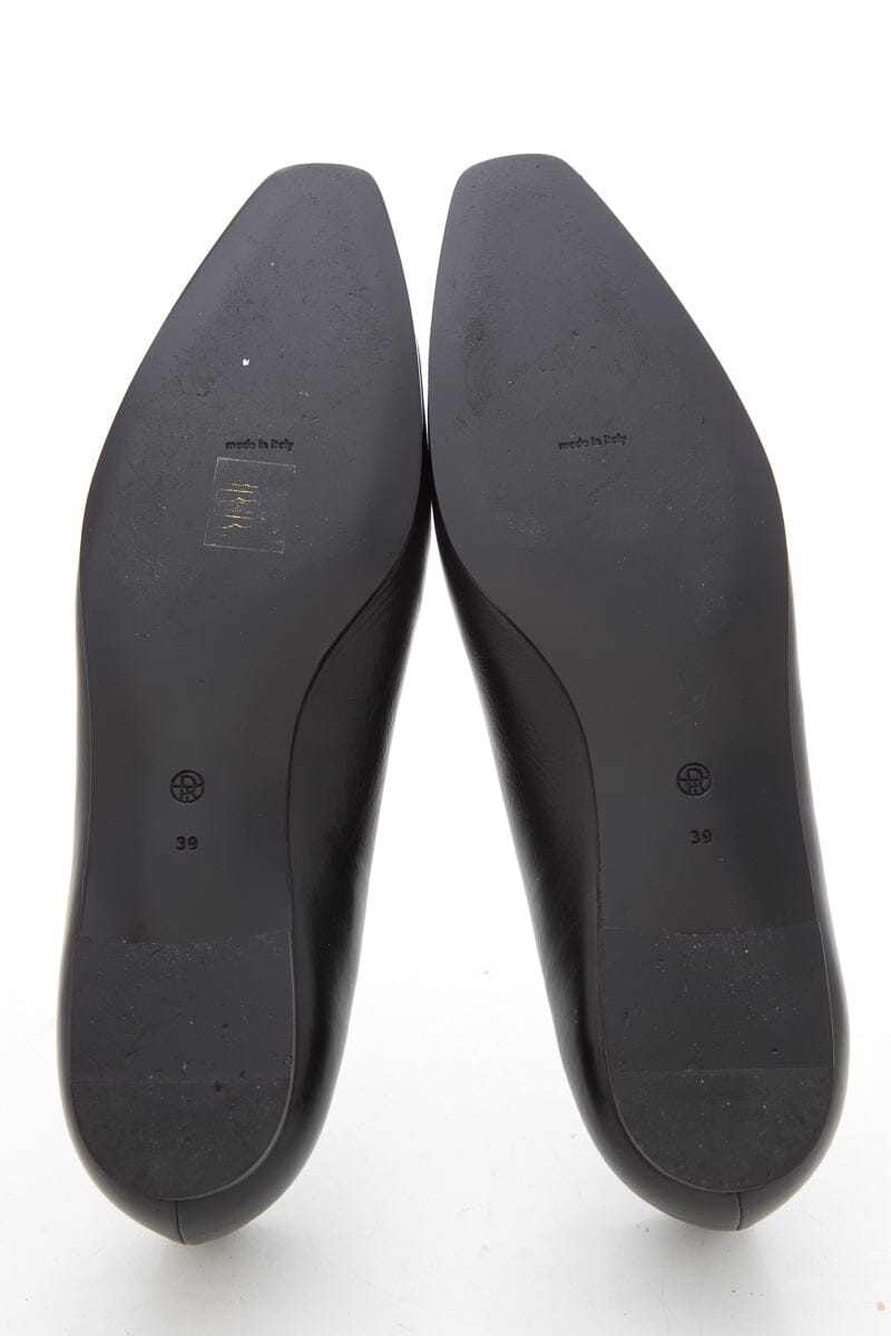 The Row Black Pointed Toe Loafers SZ 39