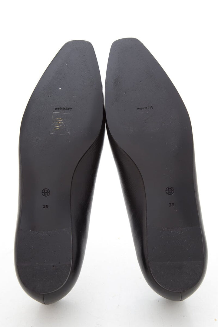 The Row Black Pointed Toe Loafers SZ 39