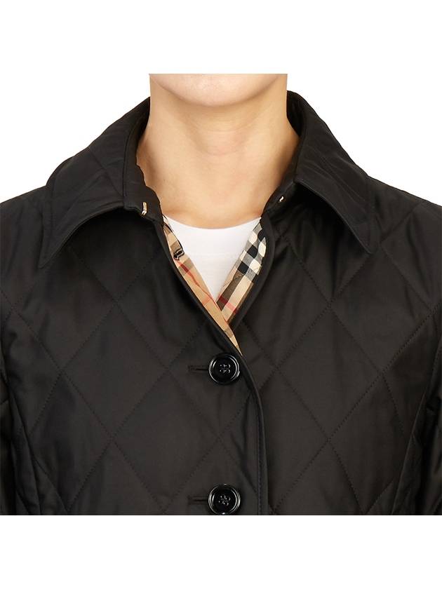 Burberry Diamond Quilted Thermoregulated Jacket Black