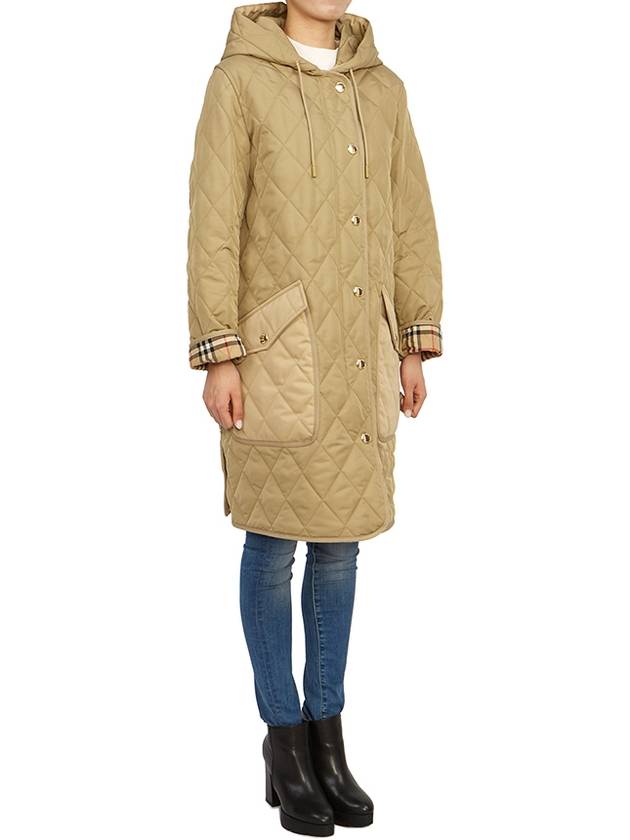 Burberry Diamond Quilted Hoodie Padding Archive Beige