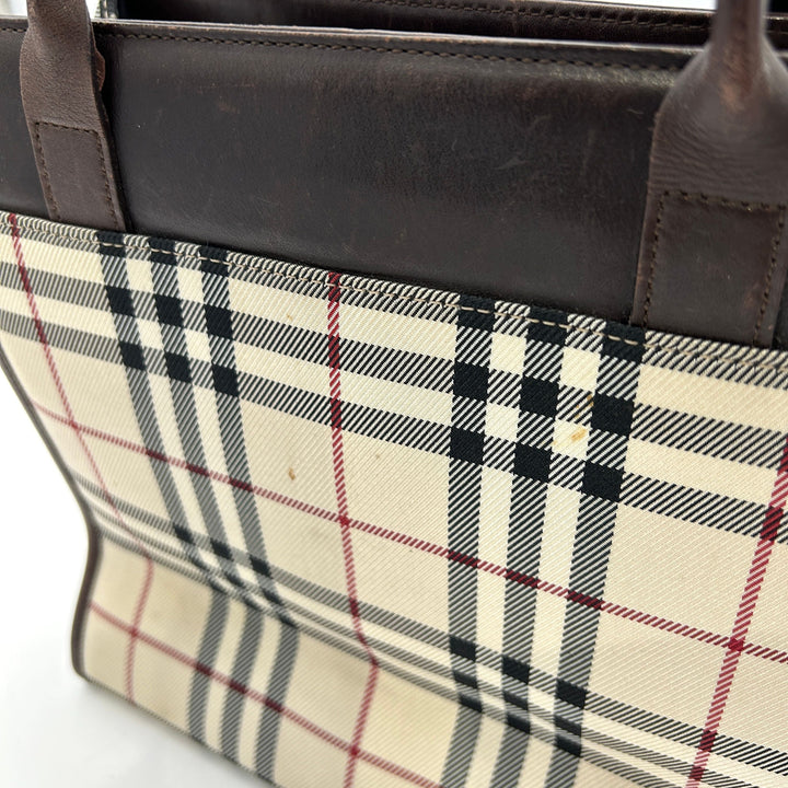 Burberry Leather Trimmed PVC Handle Bag - Neutrals Handle Bags, Handbags bb5517bb