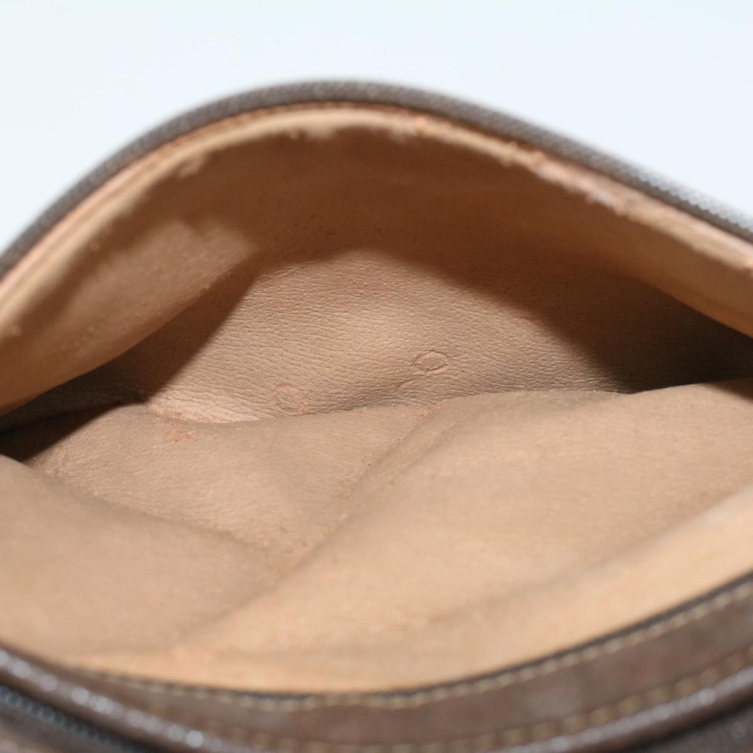GUCCI GG Canvas Clutch Bag PVC Leather Beige 97.01.037  48147